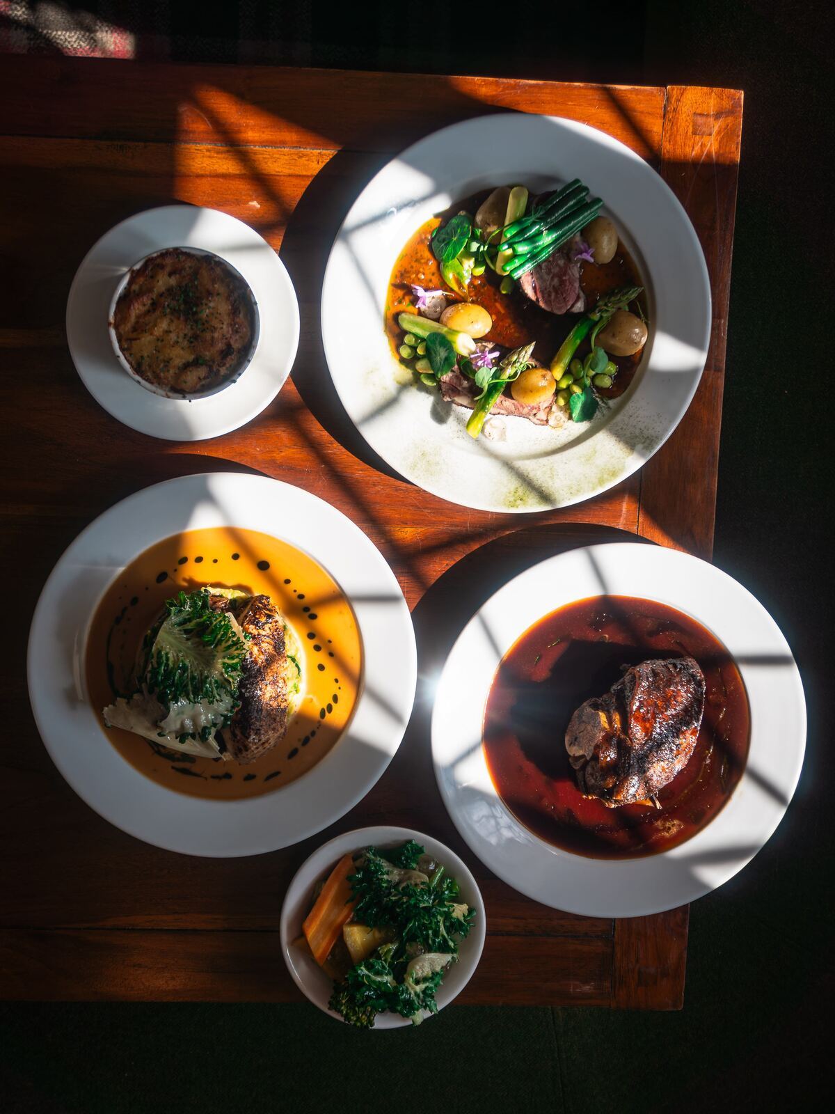Beautifully plated food